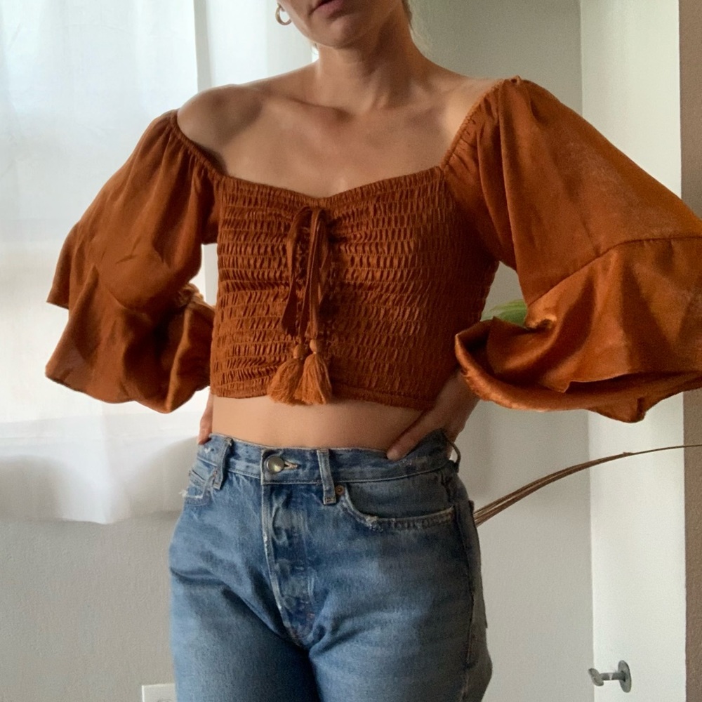 Burnt orange 12th Tribe Top